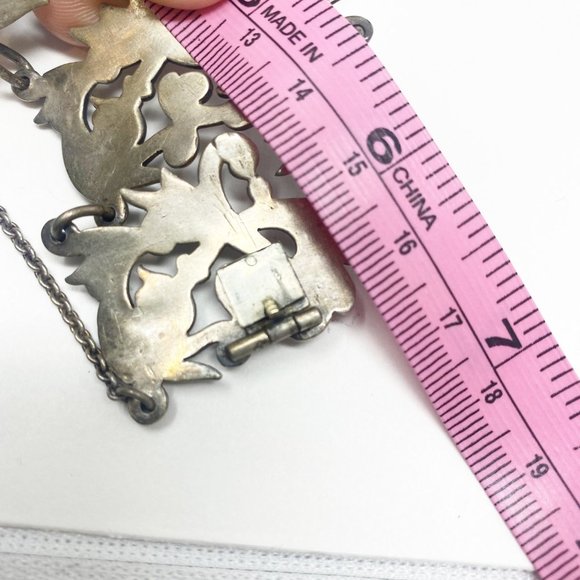 548 Vintage Los Castillo 441 Mexican silver bracelet - Picture 7 of 7